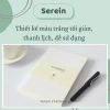 Sổ tay A5 A6 SEREIN bullet journal trắng phong cách Hàn Quốc - Giá 40.500 VND 3