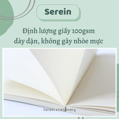 Sổ tay A5 A6 SEREIN bullet journal trắng phong cách Hàn Quốc - Giá 40.500 VND 4