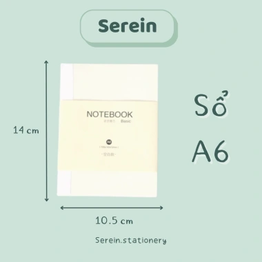 Sổ tay A5 A6 SEREIN bullet journal trắng phong cách Hàn Quốc - Giá 40.500 VND 7