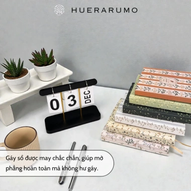 Sổ Tay A5 Bìa Cứng 300 Trang HUERARUMO Fairy Garden - Giấy 100gsm, Ruột Kẻ Ngang, Chấm, Caro, Trơn - Giá chỉ 95.450 VND 4