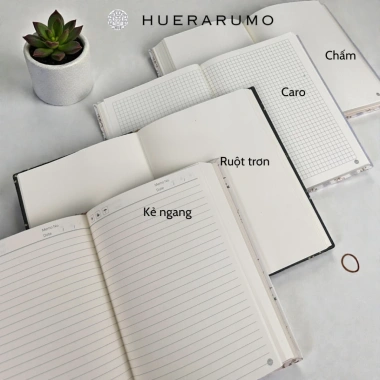 Sổ Tay A5 Bìa Cứng 300 Trang HUERARUMO Fairy Garden - Giấy 100gsm, Ruột Kẻ Ngang, Chấm, Caro, Trơn - Giá chỉ 95.450 VND 7