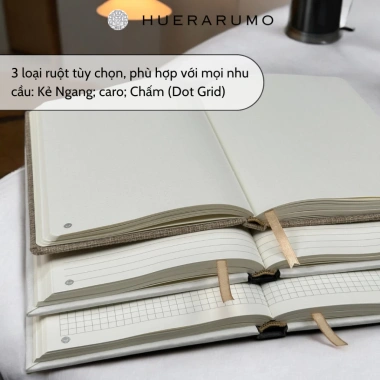 Sổ tay A5 bìa cứng HUERARUMO 200TR, ruột dot grid 100gsm – Planner, giảm còn 74.000đ 7 Sổ tay A5 bìa cứng HUERARUMO 200TR, ruột dot grid 100gsm – Planner, giảm còn 74.000đ 7