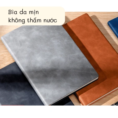 Sổ Tay A5 Bìa Da Cao Cấp Bullet Journal Ruột Kẻ Ngang Nhiều Màu Buka - Giá Ưu Đãi 33.900 đồng