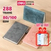 Sổ Tay A5 Bìa Da Deli 288 Trang Kẻ Ngang Chống Nước Quà Tặng Sang Trọng 109k