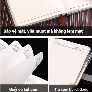 Sổ Tay A5 Bìa Da PU Hươu Sang Trọng 360 Trang - Dành cho Học Sinh Văn Phòng Phẩm, Giá 54.000 VND 5