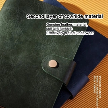 Sổ tay A5 da công sở có thể khắc logo, có khóa, dòng kẻ/trống/Cornell – Giá 401.819₫ 3