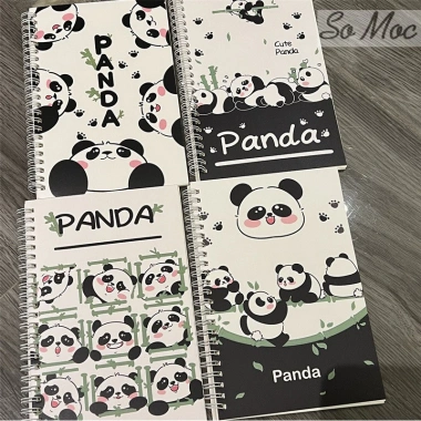 Sổ tay A5 Panda Dễ Thương - Sổ Mộc cho học sinh sinh viên ghi chép, viết nhật ký 7