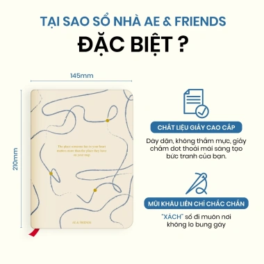 Sổ tay A5 Studying Journal 180 trang 100GSM bìa cứng ghi chép kế hoạch vẽ chì - 98.000