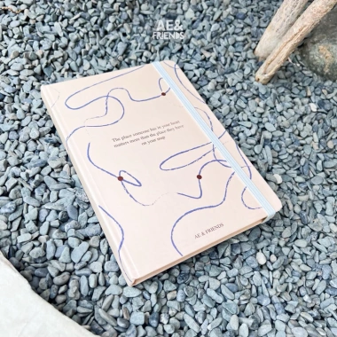 Sổ tay A5 Studying Journal 180 trang 100GSM bìa cứng ghi chép kế hoạch vẽ chì - 98.000