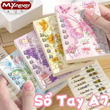 Sổ tay A7 M.Y.Never 160 trang họa tiết dễ thương, siêu gọn bỏ túi - Giá 17.990₫