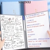 Sổ tay bảng trắng SIRENXI tái sử dụng da sành điệu, kế hoạch tuần A4/A5 Memo Pad, bền bỉ cho công việc học tập