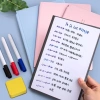 Sổ tay bảng trắng SIRENXI tái sử dụng da sành điệu, kế hoạch tuần A4/A5 Memo Pad, bền bỉ cho công việc học tập 6