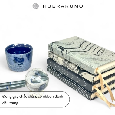 Sổ Tay Bìa Cứng 10.5x18 HUERARUMO 200 Trang IN NATURE Giấy 100gsm Kẻ Ngang Chấm Caro – Giá 73.800 VNĐ