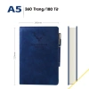 Sổ tay bìa da A5 360 trang hình hươu Tuệ Minh S06 kèm cài bút, ghi chép, kế hoạch 9