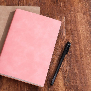Sổ Tay Bìa Da A5 Cổ Điển - Bìa Mềm, Giấy Kẻ Ngang, Phù Hợp Bullet Journal