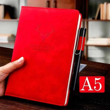 Sổ Tay Bìa Da A5 Sang Trọng 200 Trang Tặng Bút Khắc Logo KEEP ON GOING Quà Tặng Văn Phòng 39.150đ
