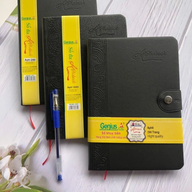 Sổ Tay Bìa Da Cao Cấp Genius Phúc Thịnh - Văn Phòng Đẹp, Giá Ưu Đãi 34,425 VND