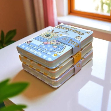 Sổ Tay Bìa Da Khoá Nam Châm Depai 80g 264 Trang Planner Nhật Ký Học Sinh Babythree 2