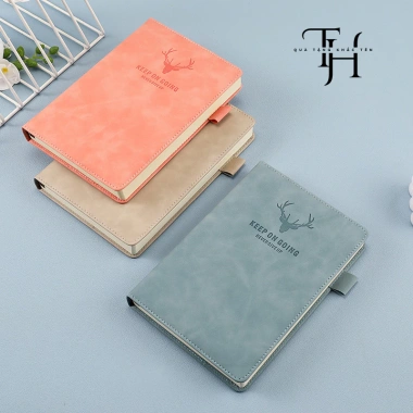 Sổ tay Bìa Da PU 360 trang A5 - Kèm bút, quà tặng thầy cô 20/11, chỉ 50.000 VND