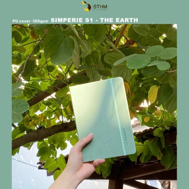 Sổ tay bìa da SIMPERIE S1 - RULED & DOTGRID 100gsm, đánh số 1‑200 trang, giảm giá 175k STHM Mall