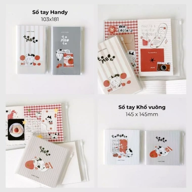 Sổ tay bìa mềm A5 dot grid kẻ ngang vuông Crabit Tomeoto Collection giá 39.000 VND 2