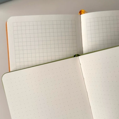 Sổ Tay Bullet Journal 150GSM dot grid caro - Giấy dày, giống Notebook Therapy, Kuma Station, chỉ 149.000 VND