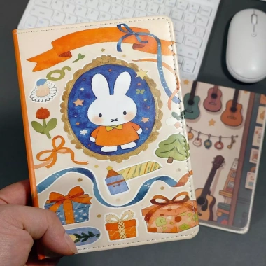 Sổ tay da Miffy A6 Kawaii - Công cụ lập kế hoạch sinh viên & văn phòng, nhật ký du lịch màu hồng, giá ưu đãi 114.912 VND