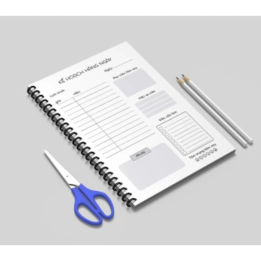 Sổ tay Daily Planner A5 120 trang gáy lò xo - Kế hoạch hằng ngày giá 32.500đ