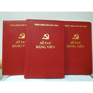 Sổ tay đảng viên bìa da mềm 200 trang kt16*24cm - Giá ưu đãi 60.000 VND
