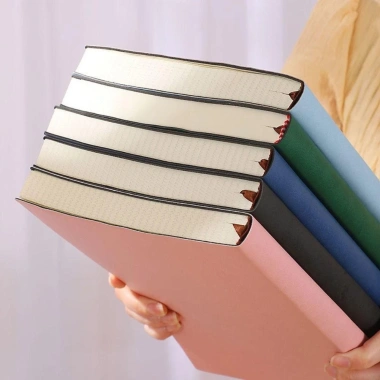 Sổ tay dày A4 200 trang da PU Cover lớn, trống cho văn phòng và laptop