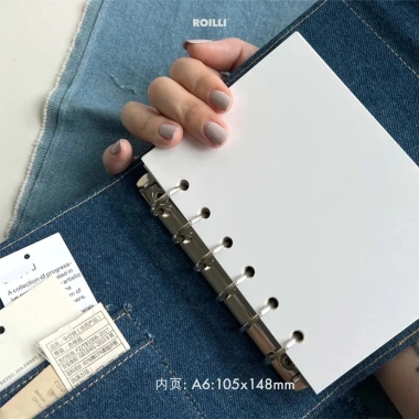 Sổ tay denim trống ROILLI journal1.132A7 Binder - Kế hoạch 30 ngày, bán chạy, giảm giá 23% chỉ 185.519đ
