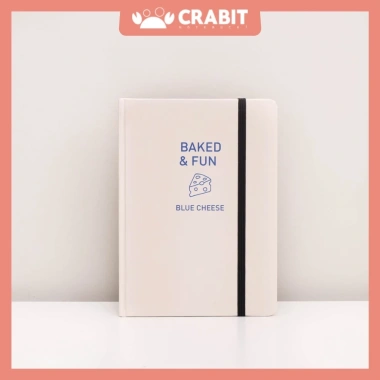 Sổ tay dotgrid A5 100gsm Crabit Baked&Fun - Bullet Journal, giảm 18% chỉ 82.000đ