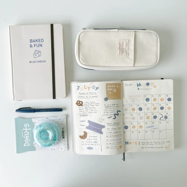 Sổ tay dotgrid A5 100gsm Crabit Baked&Fun - Bullet Journal, giảm 18% chỉ 82.000đ
