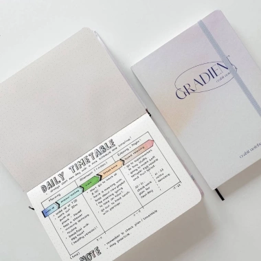 Sổ tay Dotgrid Crabit 130gsm - Bullet Journal gradient trắng, giấy dày, bìa cứng, giảm giá 65.000 VND 2 Sổ tay Dotgrid Crabit 130gsm - Bullet Journal gradient trắng, giấy dày, bìa cứng, giảm giá 65.000 VND 2