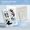 Sổ tay gáy lò xo 120 trang giấy dày, họa tiết mèo dễ thương, A5/B5 - Giá chỉ 24.000 VNĐ 8