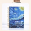 Sổ Tay Ghi Chép Lò Xo B5 Vangogh Kẻ Ngang 300 Trang Bìa Nhựa Cứng Yufang 90.000 VND 9