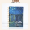 Sổ Tay Ghi Chép Lò Xo B5 Vangogh Kẻ Ngang 300 Trang Bìa Nhựa Cứng Yufang 90.000 VND 10