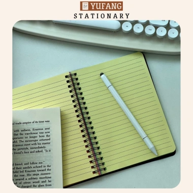 Sổ Tay Ghi Chép Lò Xo B6 Bìa Đen 100 Trang 3 Màu - Notebook Yufang Giá chỉ 25.000 VND