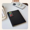 Sổ Tay Ghi Chép Lò Xo B6 Bìa Đen 100 Trang 3 Màu - Notebook Yufang Giá chỉ 25.000 VND 5