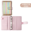 Sổ Tay Ghi Chú Lập Kế Hoạch, Đựng Tiền Bìa Da PU Lấp Lánh, 6 Còng 12 Túi Zip A6 109.000 VND 10