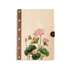 Sổ tay gỗ Maple da hoa sen - sang trọng, bìa da cao cấp, giá ưu đãi 489.000 VND