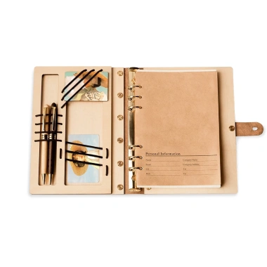 Sổ tay gỗ Maple da hoa sen - sang trọng, bìa da cao cấp, giá ưu đãi 489.000 VND