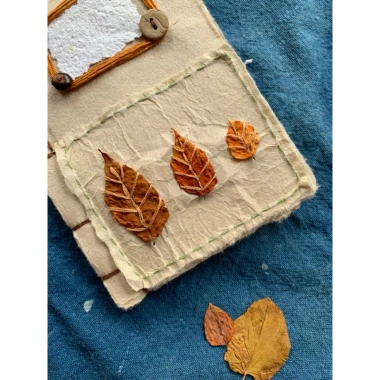 Sổ tay Handmade Chắp dó mùa thu - Thiết kế độc đáo, giá ưu đãi 175k 5