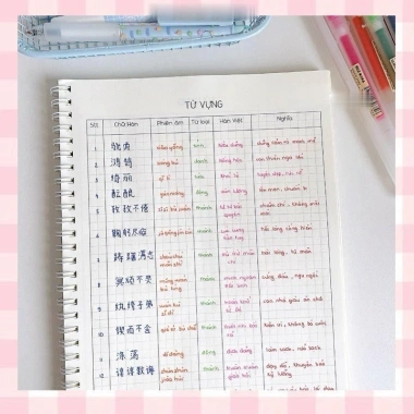 Sổ tay học từ vựng tiếng Trung 3.000 từ - Layout khoa học B5, giá ưu đãi 72.800₫