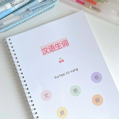 Sổ tay học từ vựng tiếng Trung 3.000 từ - Layout khoa học B5, giá ưu đãi 72.800₫