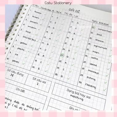 Sổ tay IELTS 4 kỹ năng Listening Reading Writing Speaking – Vở lò xo I1 giá 59.000₫