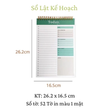 Sổ Tay Kế Hoạch 5 Phút 52 Trang In Màu Giấy 100GSM Dày Dặn Giá 68.000đ Giảm Giá