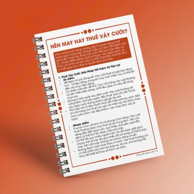 Sổ Tay Kế Hoạch Cưới - Sổ ký tên đám cưới, giá ưu đãi 120.000đ (giảm từ 145.200đ)