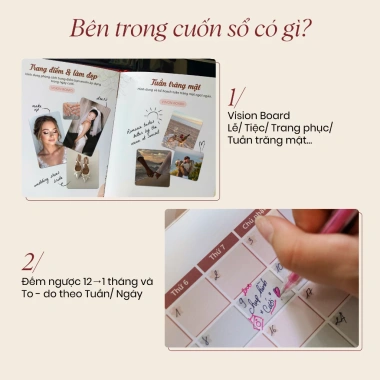 Sổ tay kế hoạch cưới Wedding Planner – Chuẩn bị lễ cưới nhẹ nhàng, giá ưu đãi 195.000đ