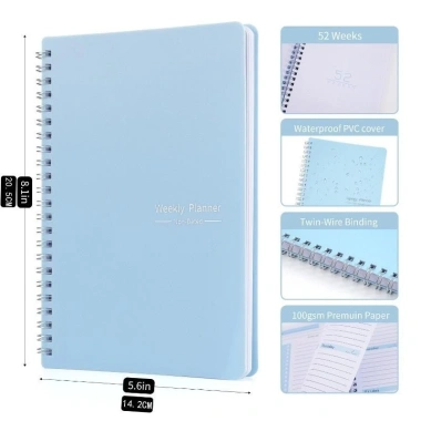 Sổ Tay Kế Hoạch Hàng Tuần A5 52 Tuần - Buổi Sáng, Lịch Trình - Giá 45.000đ giảm từ 58.500đ 6 Sổ Tay Kế Hoạch Hàng Tuần A5 52 Tuần - Buổi Sáng, Lịch Trình - Giá 45.000đ giảm từ 58.500đ 6